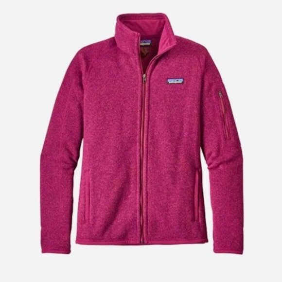 Patagonia Jackets & Blazers - Patagonia Better Sweater Hot Pink Fleece Full Zip Jacket (Size S)
